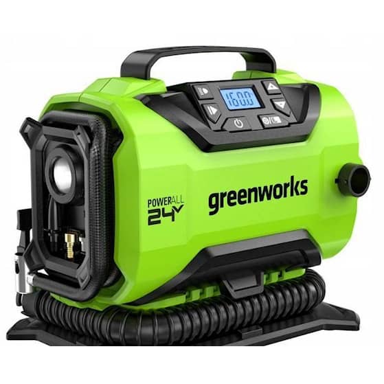 Greenworks G24IN luftpumpe 24V uden batteri og lader