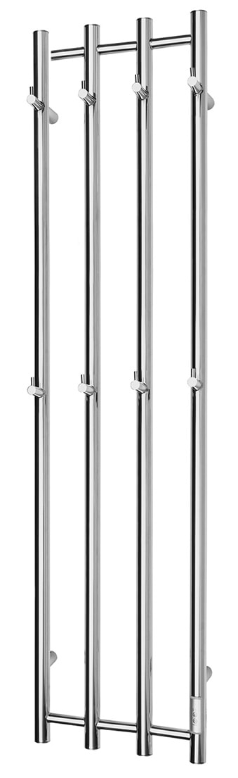 Hafa Grace elektrisk håndklædetørrer i blank rustfri stål 75 x 140 cm