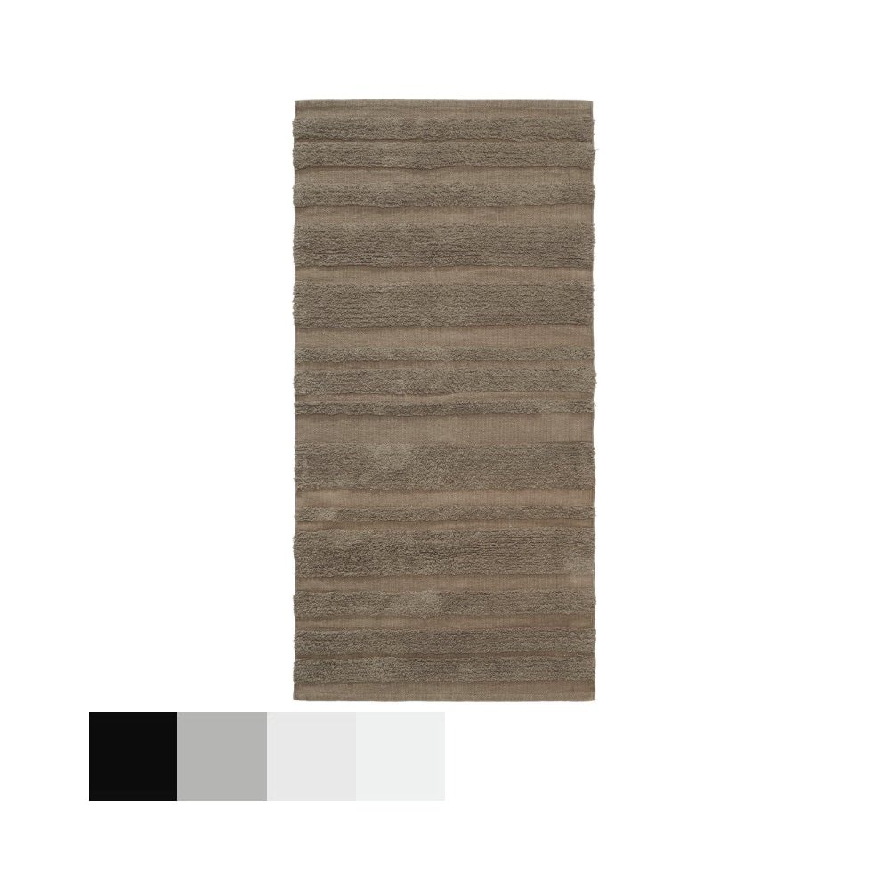 Svanefors Maddox gulvtæppe i asfalt 70 x 240 cm