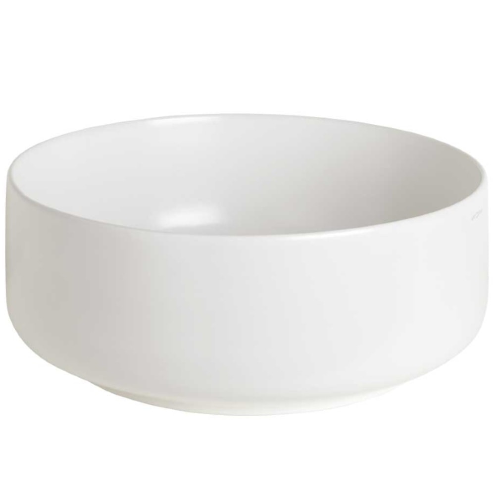 Lavabo Cognac 42 porcelænsbowle i mat hvid, til bord Ø42 cm