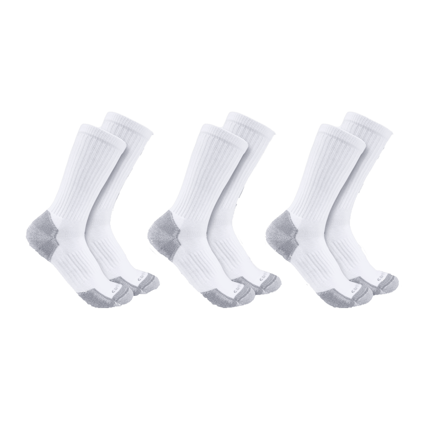 Carhartt Midweight Cotton Blend Crew Sock 3-pack Men White XL