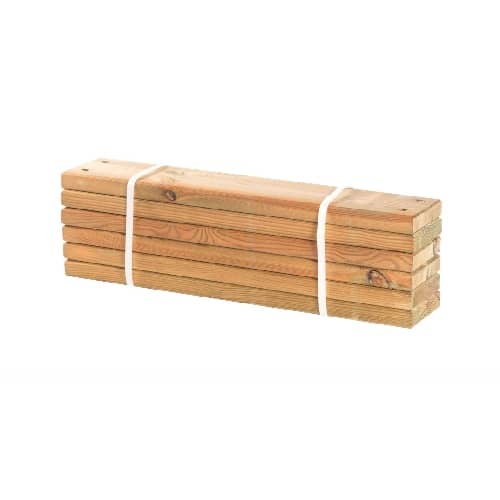 Plus 6 stk. planker i lærketræ til Pipe 28 x 120 mm x 60 cm 17809-3
