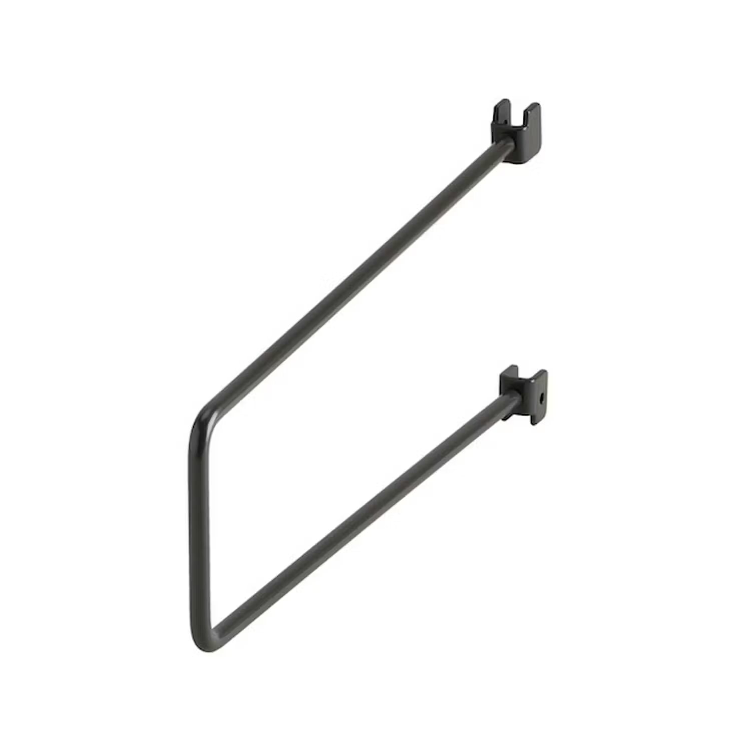 Elfa bogstøtte grafit til hængeskinne D25 cm