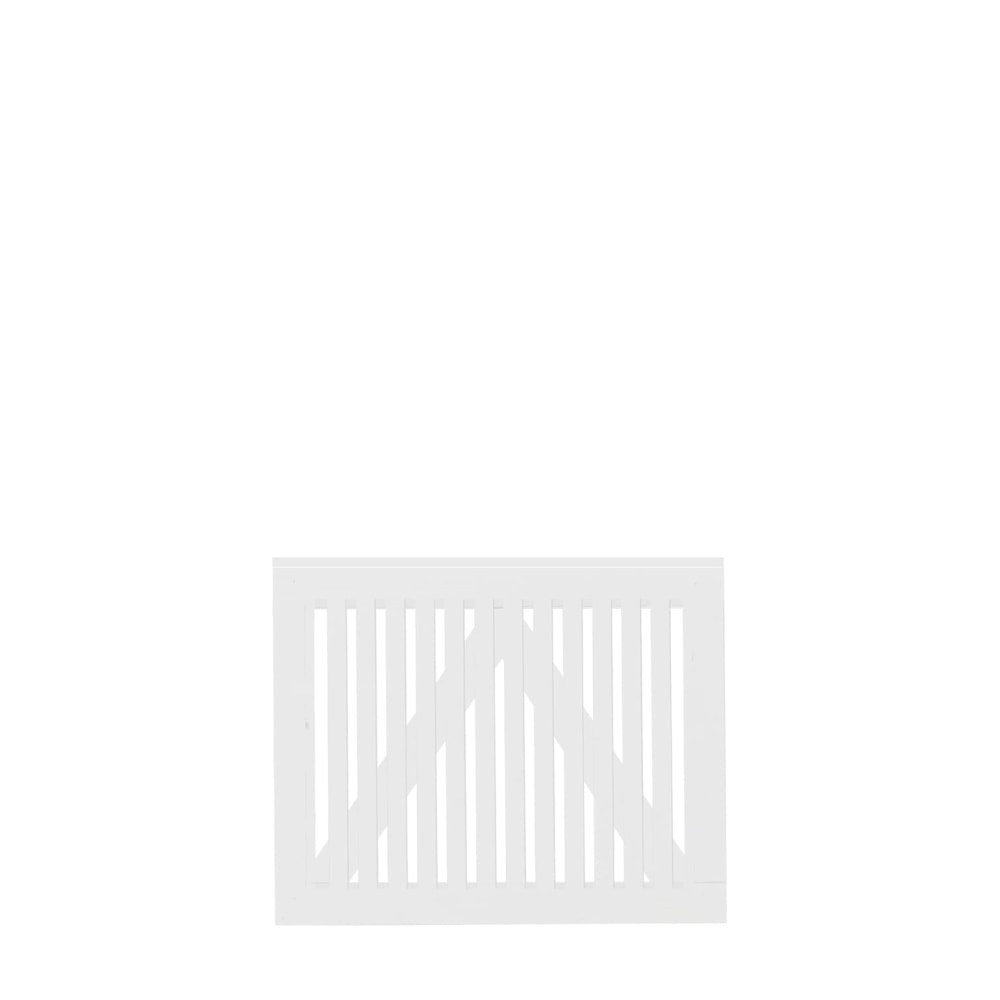 Plus Sendai enkeltlåge grundmalet hvid Bredde 100 cm