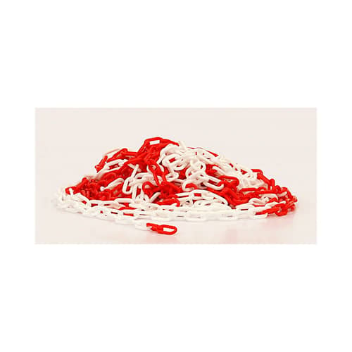 Sia plastkæde i rød/hvid 25 meter