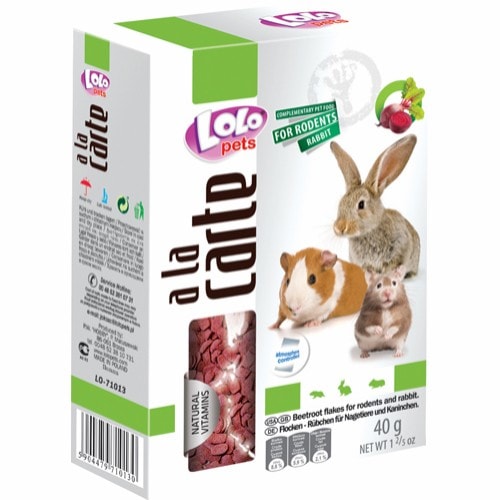 Lolo Pets A la Carte rødbedeflager 40 gram