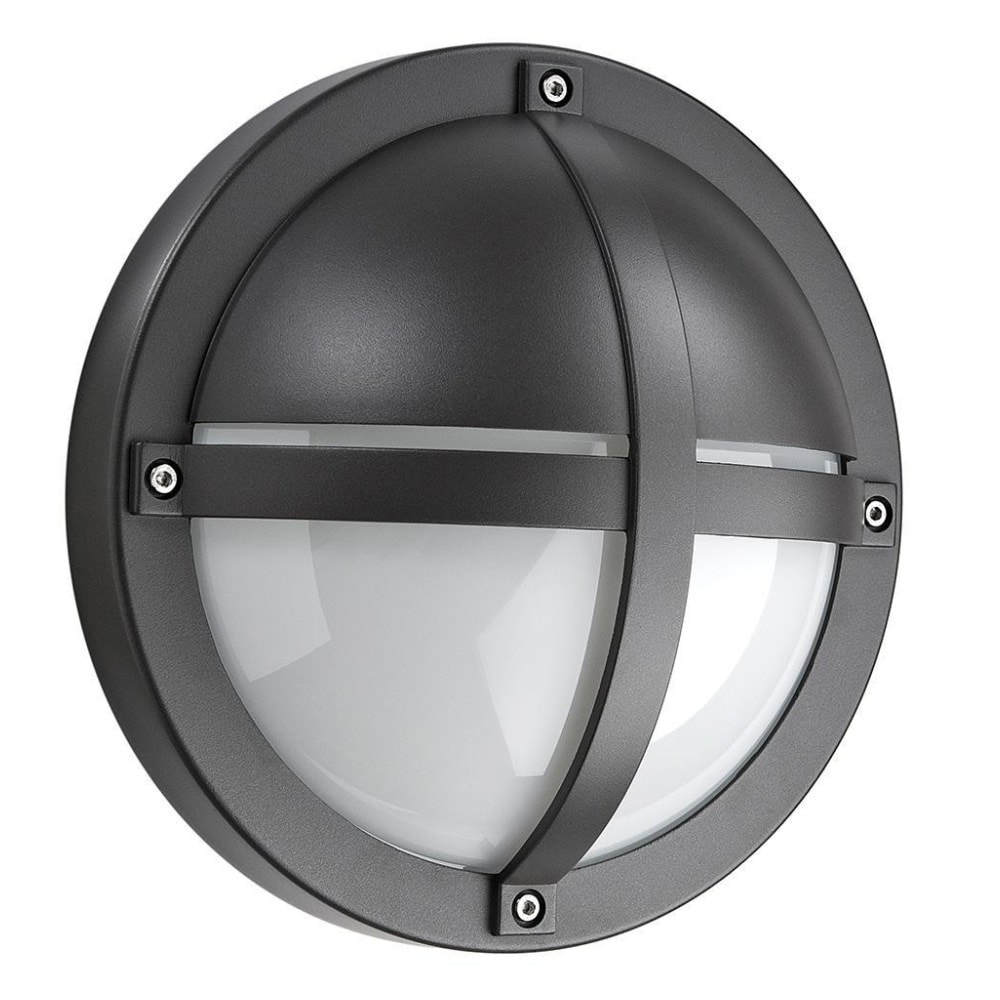 SG Tanto 1100 LED væglampe i grafit med skumringsrelæ 11,5W 3000K IP65 Ø27 cm