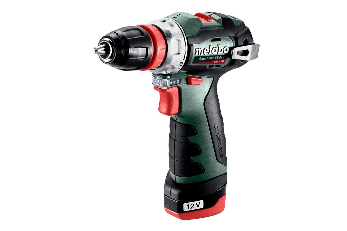 Metabo skruetrækker PowerMaxx BS BL Q med 2x2Ah batterier og lader