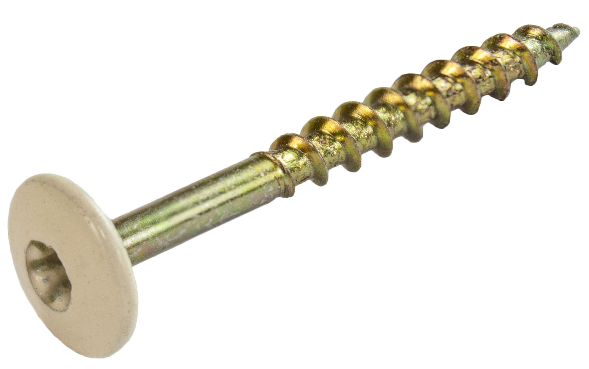 Fibrolith træbetonskrue i hvid 4,5 x 45 mm 100 stk. TX25