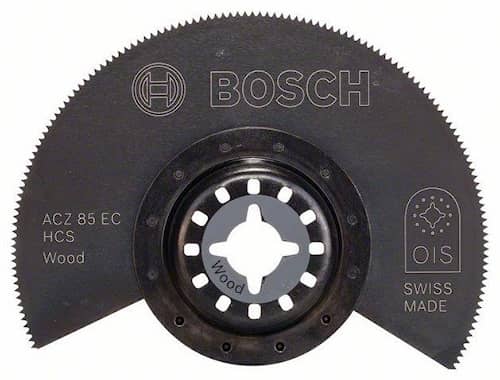 Bosch savklinge ACZ85ec HCS halvrund Ø 85 mm. Til Bosch Gop multicutter