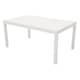 Venture Design Marbella spisebord i hvid alu 160/240 x 100 cm