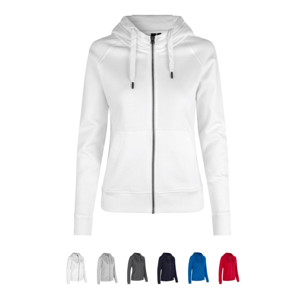 ID Core hoodie med lynlås dame sort str. 3XL