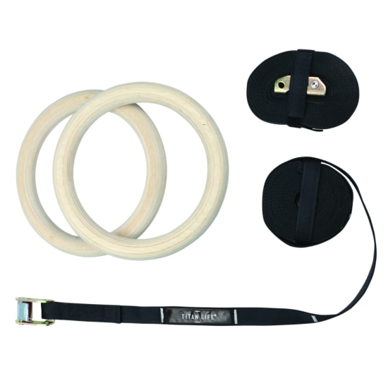 Titan Life Pro Gymrings Wooden gymnastikringe