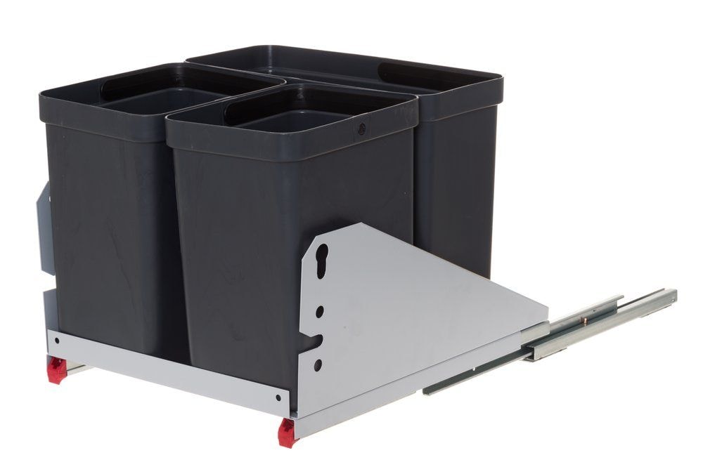 Ecoring affaldsvogn 2 x 10L + 17L spande