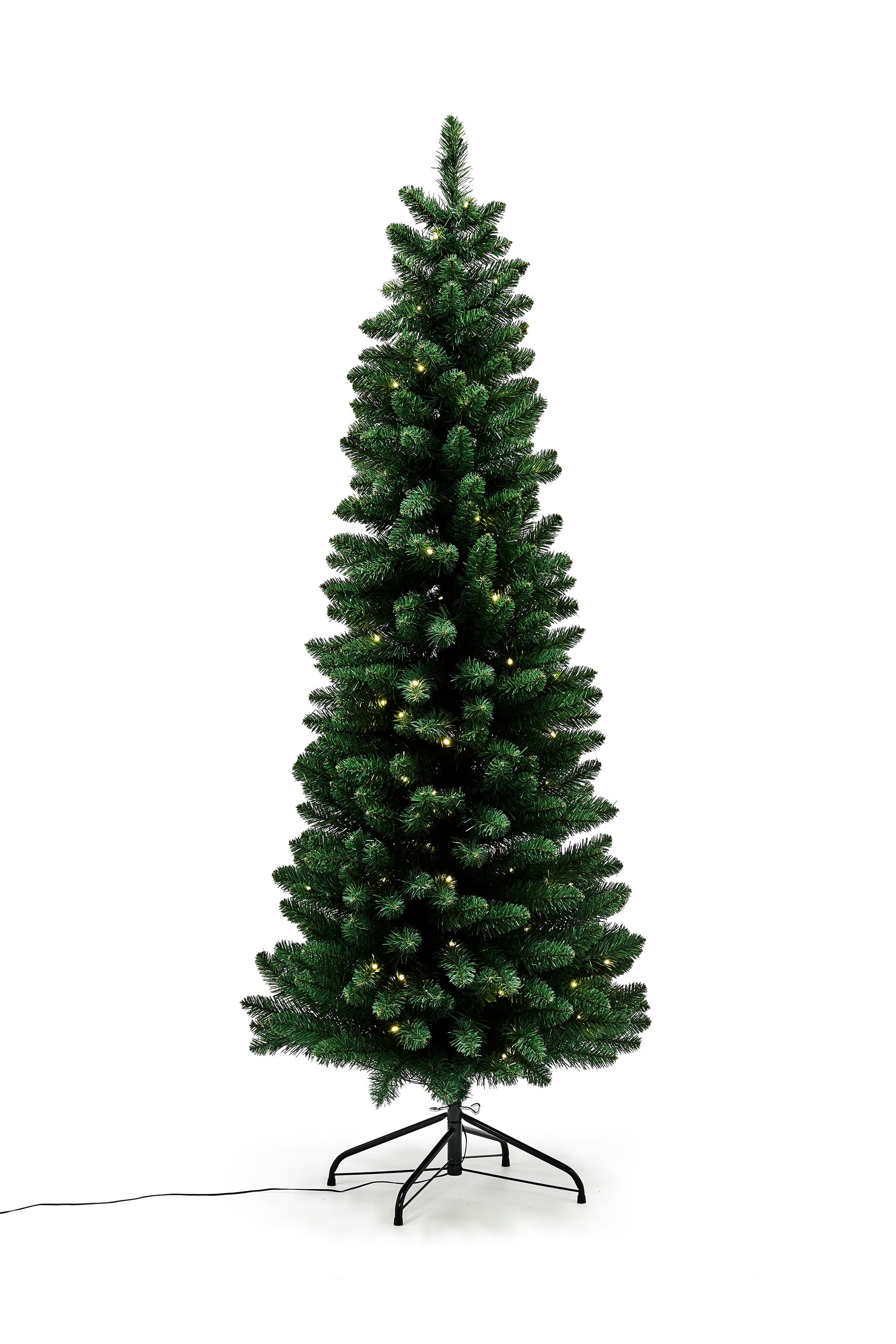 Nordic Winter Nor smalt juletræ med LED PVC Klasse B+ 180 x 68 cm