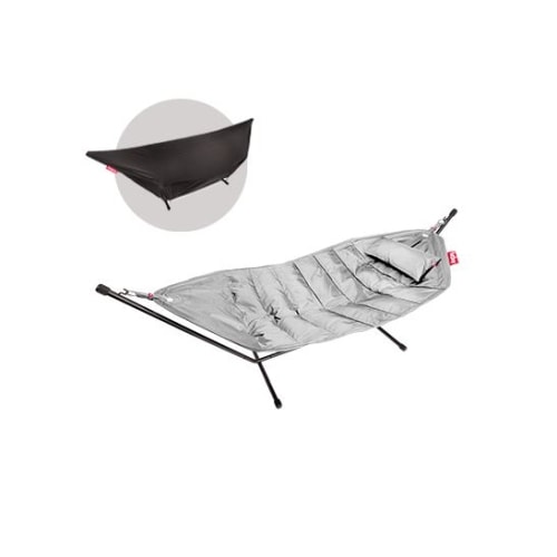 Fatboy Headdemock hængekøje i lysegrå med pude og overtræk