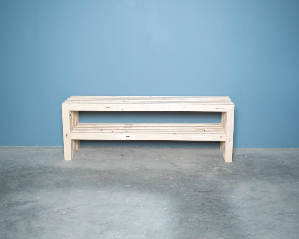 Kabeltromlen skoreol sortbejdset 47 x 120 cm