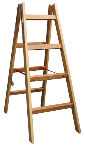 Jumbo træwienerstige lamineret 367 cm2 x 14 trin olieret 48LW214