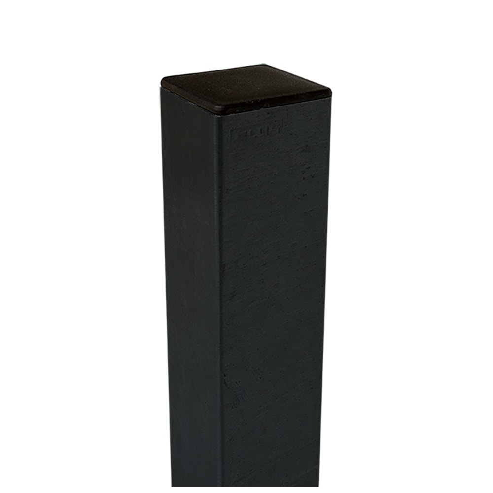 Plus stålstolpe pulverlakeret gråsort 8 x 8 x 268 cm