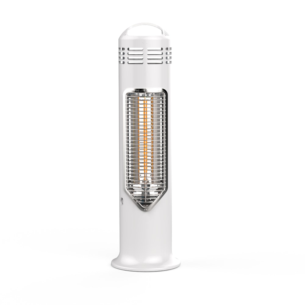 Mensa Heating Imus Terrassevarmer i hvid 550 Watt Flytbar kun 65 cm høj