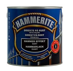 Hammerite effekt metalmaling i sort.Dåse med 2,5 liter.