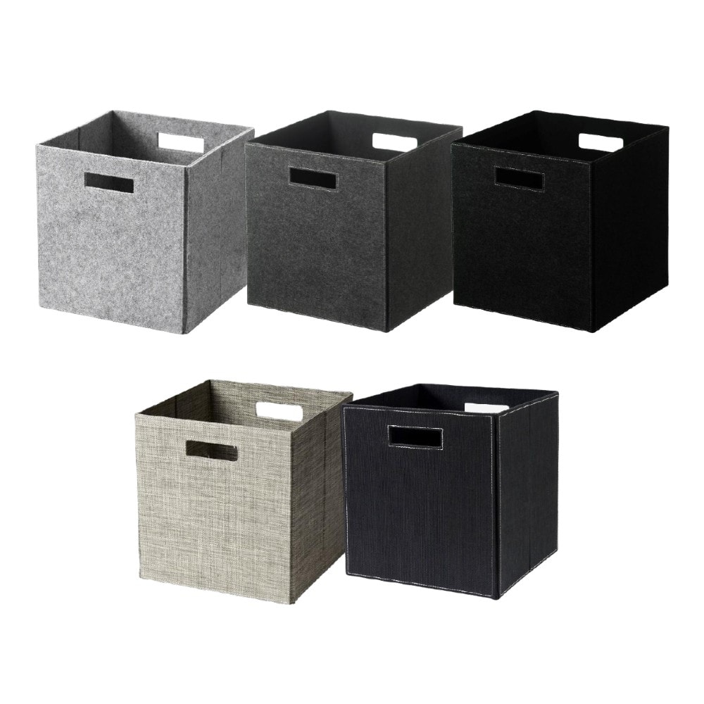 Cinas hyldeboks i melange papirfiber 31,5 x 31,5 x 32 cm