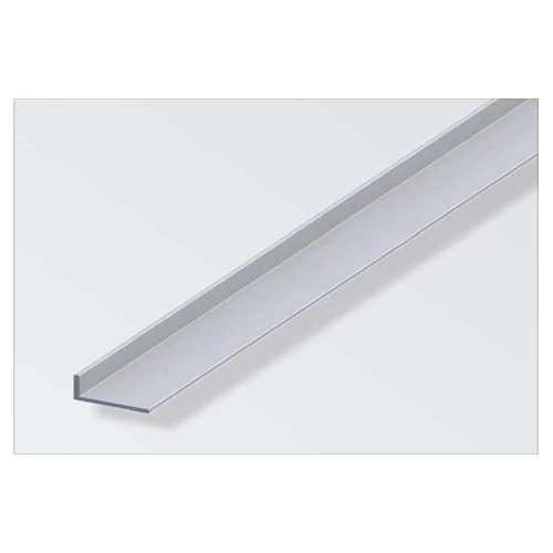 Alfer vinkelprofil 40 x 15 x 1,5 mm alueloxeret uligesidet uden huller 1 meter