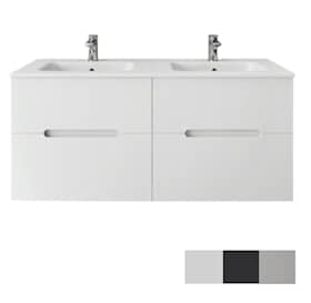 Hafa Sun vaskeskab i hvid med 4 skuffer og integreret greb 120 cm