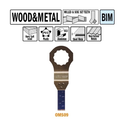 CMT Multicut Supercut BIM klinge til træ og metal 10 mm Ekstra holdbar