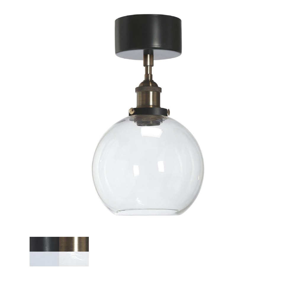PR Home Omega loftlampe sort/opal Ø20 cm