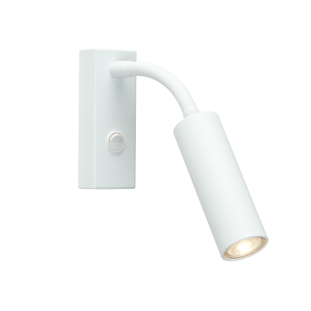 Herstal Pipeline Flex vægspot mathvid GU10/MR11 H12,5 cm