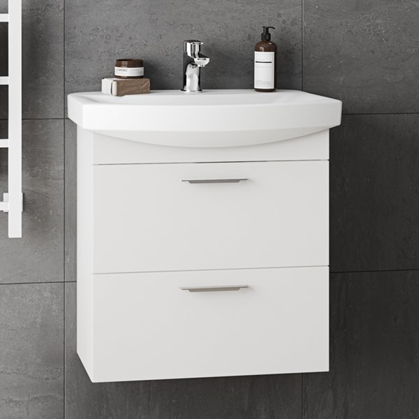 Westerbergs Lycka underskab i hvid med skuffer 600 mm