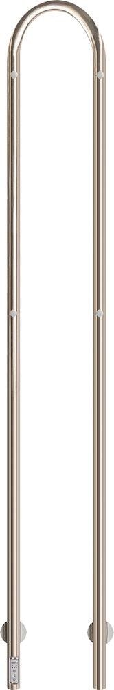 Kriss Duo Plus håndklædetørrer børstet rustfri 50W 1480 x 190 mm