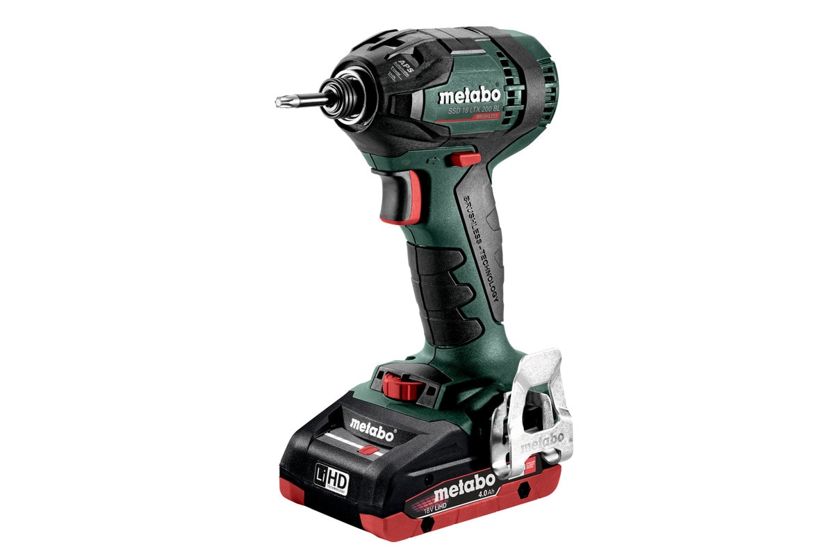 Metabo slagskruetrækker SSD 18 LTX 200 BL med 2x4Ah batterier og lader