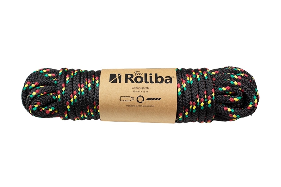 Roliba genbrugsreb 12 mm x 15 meter