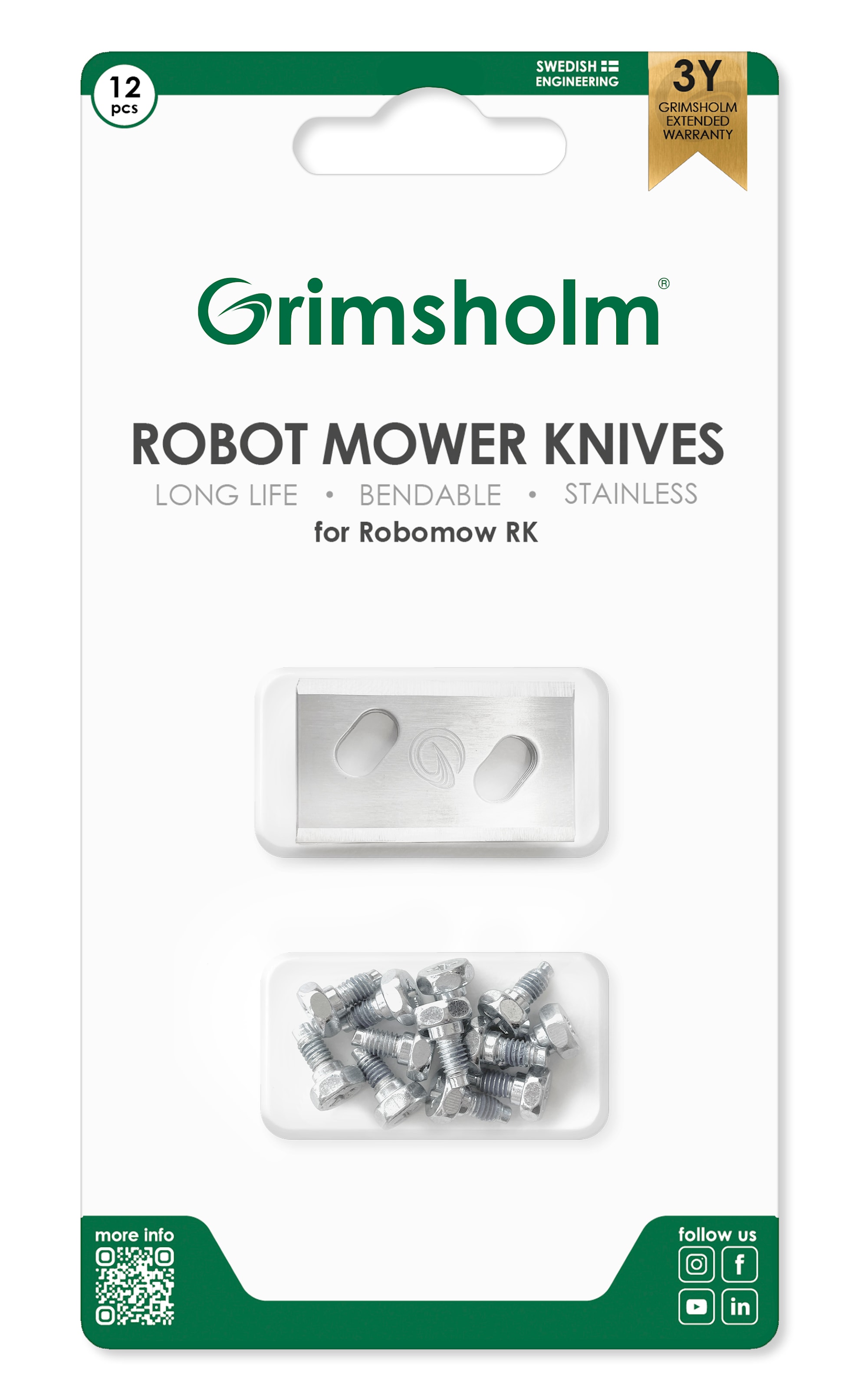 Grimsholm Knive til Robomow RK