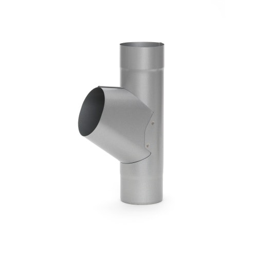 Lindab Rainline GROR stilbart grenrør 50-80 grader i sort 87 mm