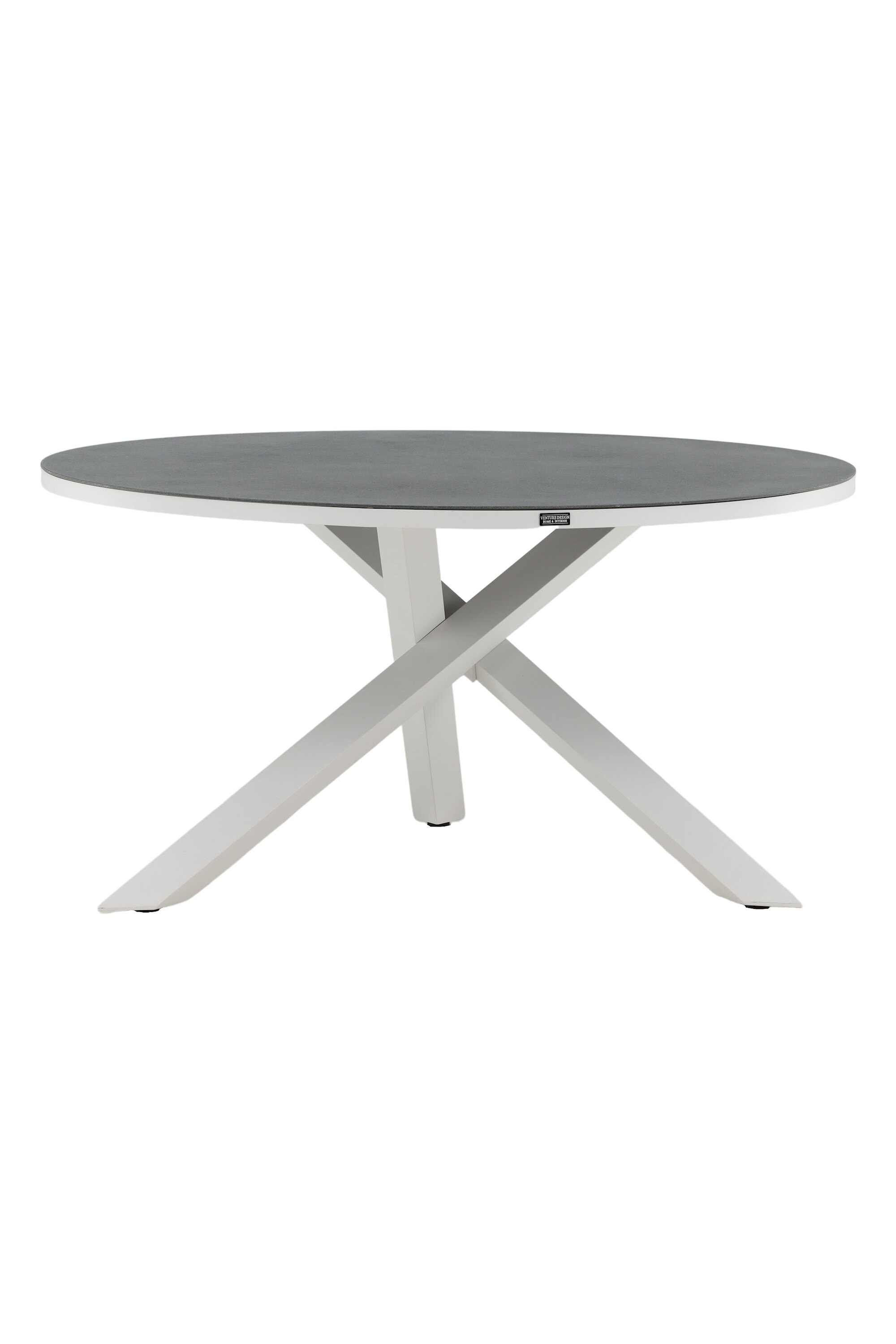 Venture Design Copacabana havebord i grå/hvid Ø140 cm