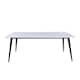Venture Design Jimmy spisebord i sort/hvid HPL 195 x 90 x 76 cm