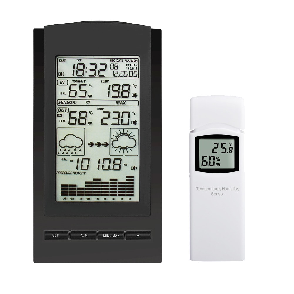 Agimex vejrstation m/temperatur og fugtsensor