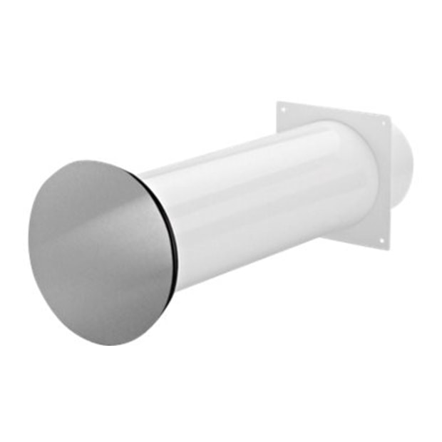 Murgennemføring komplet med automatisk lukkespjæld