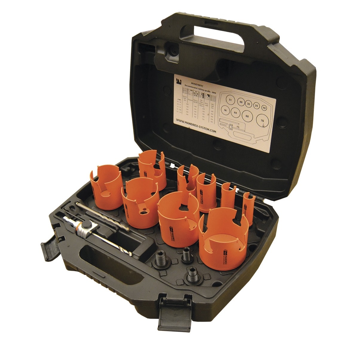 Mandrex HM SuperXcut MXqs hulsavsæt snedker Ø19-76 mm