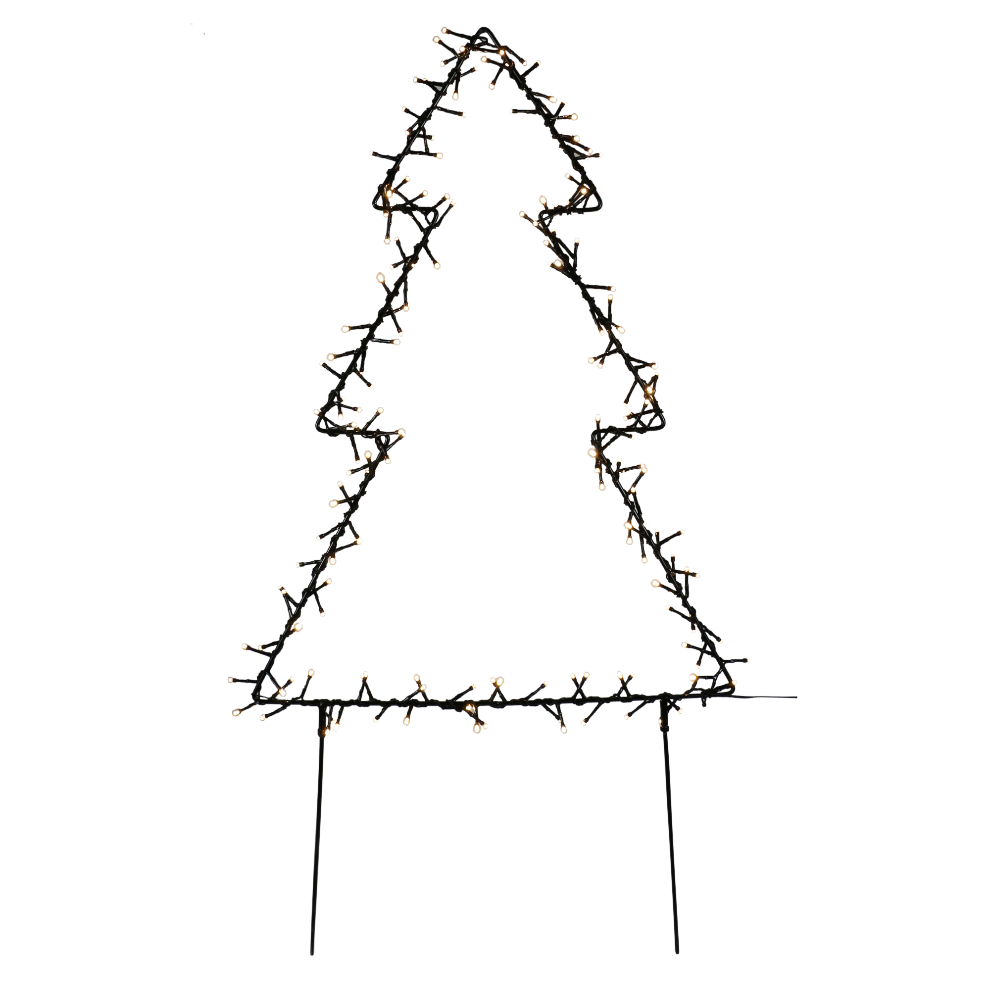 Nordic Winter juletræ med 130 LED metal 75 cm