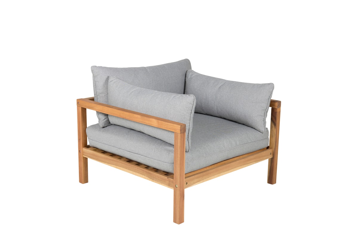 Venture Design Marion loungestol i grå/akacietræ