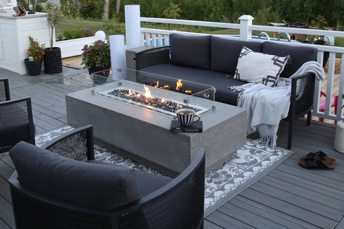 Elementi Kingsale ildbord 147 x 71 x H43 cm