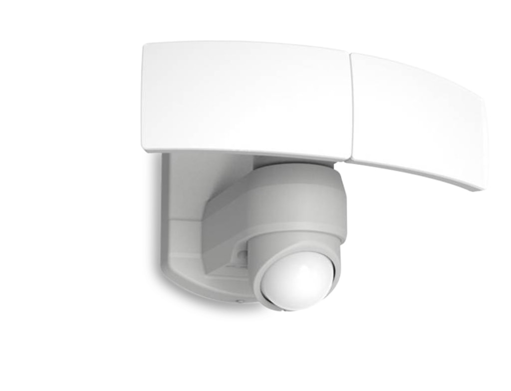 Lutec Arc LED projektør i hvid/opal med sensor 13W IP54
