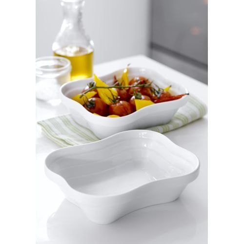 Steel-Function Bari ovnfast fad 2 stk. i hvid porcelæn 17 x 13,5 x 5 cm