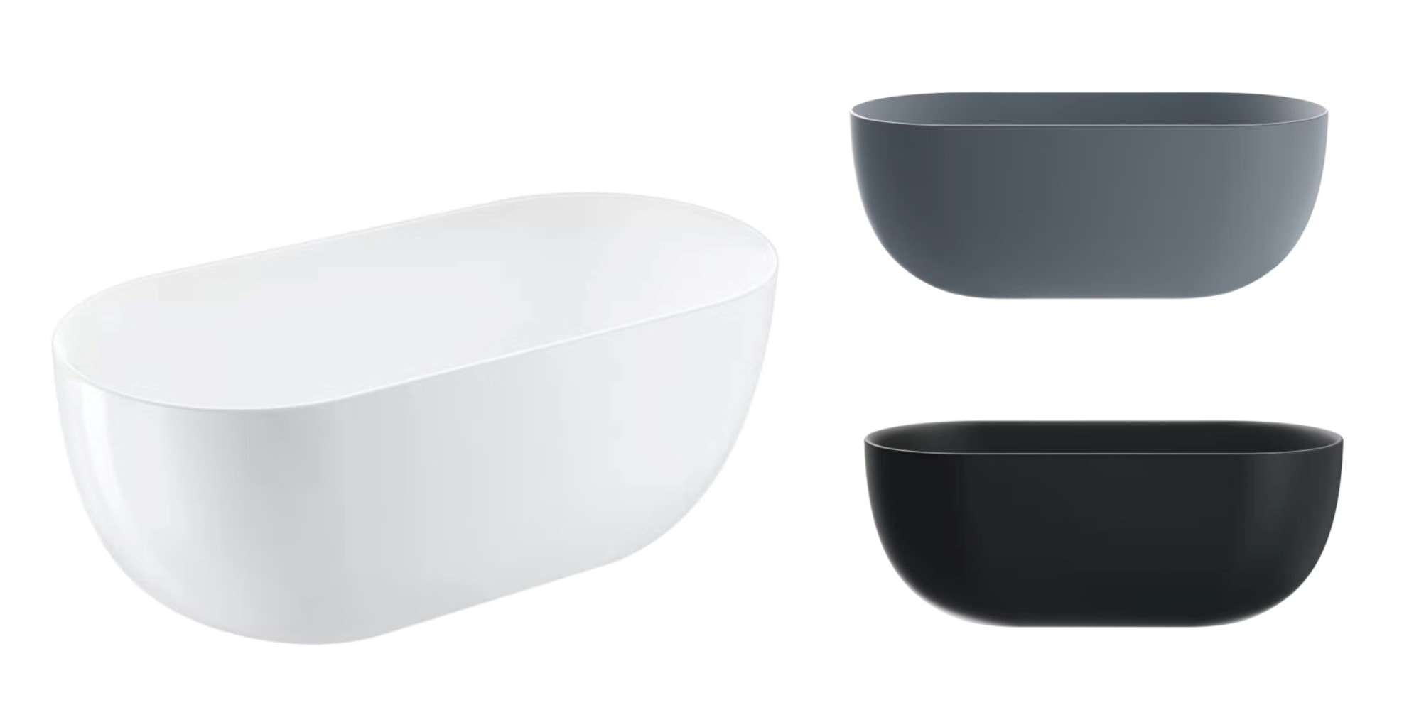 Bathlife Soft 1600 fritstående badekar beige