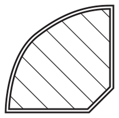 Moland kvartstaf i ubehandlet ask med kerne15 x 15 mm