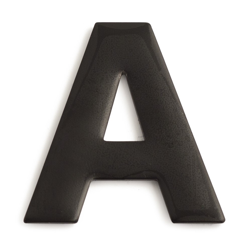 Habo bogstav i sort 50 mm F